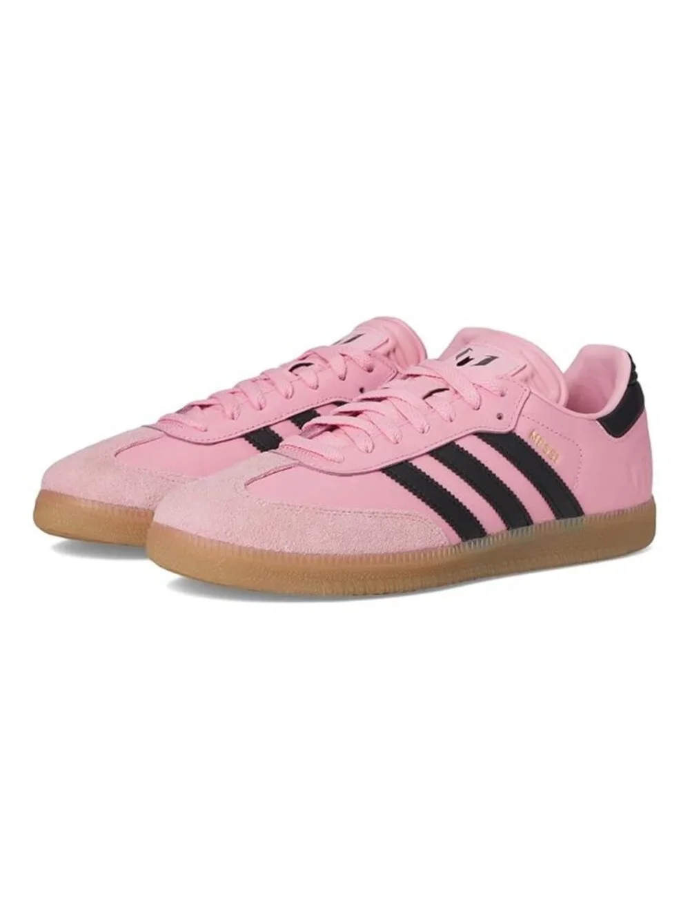 NEW Adidas Messi Samba Pink Black Gum Sneakers